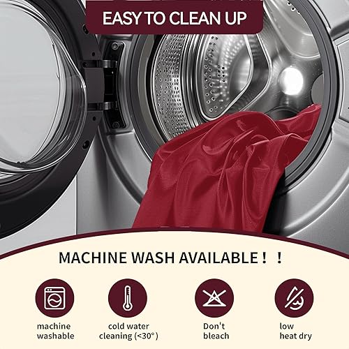 Miniatura 37 de Mantel de elastano negro de 6 pies para mesas rectangulares de 6 pies, paquete de 6 manteles elásticos sin arrugas para fiestas, bodas, cumpleaños