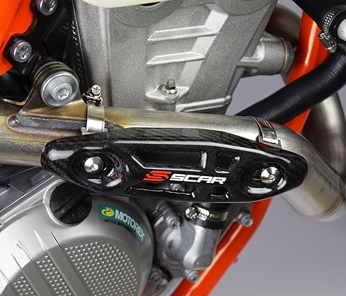 Miniatura 9 de SCAR Protector universal de calor de escape protector de tubo para silenciador de 4 tiempos compatible con KTM SXF EXCF XCF XCFW SHERCO HUSQVARNA