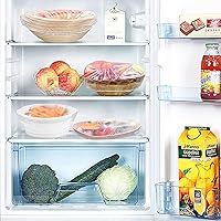 Vista 5 de Linkidea 50 fundas elásticas para almacenamiento de alimentos, reutilizables, de plástico elástico, alternativa al papel de aluminio, para picnic