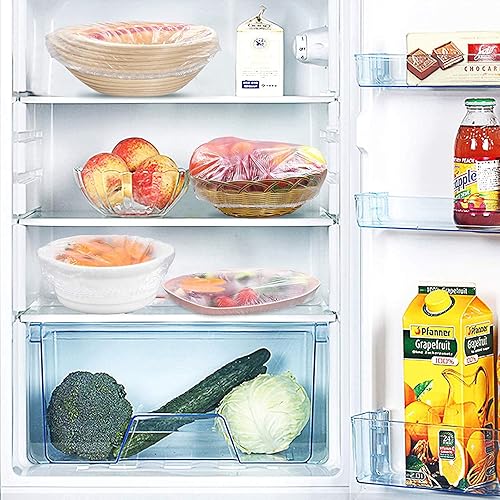 Miniatura 5 de Linkidea 50 fundas elásticas para almacenamiento de alimentos, reutilizables, de plástico elástico, alternativa al papel de aluminio, para picnic