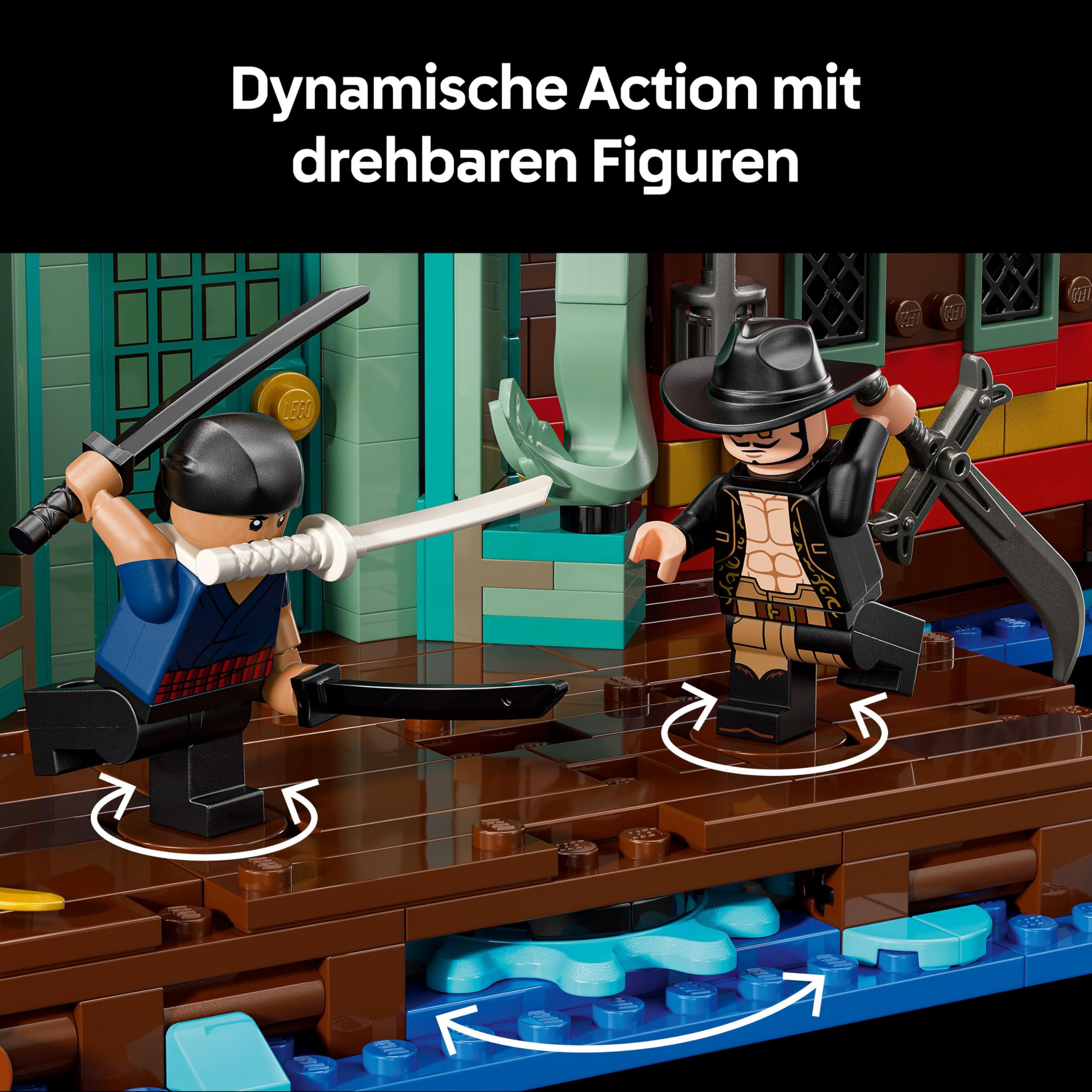 LEGO ONE PIECE - Baratié, das Schwimmende Restaurant - Bauset für Erwachsene - Modellbau mit detailliertem Innenraum sowie 10 Minifiguren inkl. Luffy, Nami & Sanji - Anime Geschenk für Fans - 75640