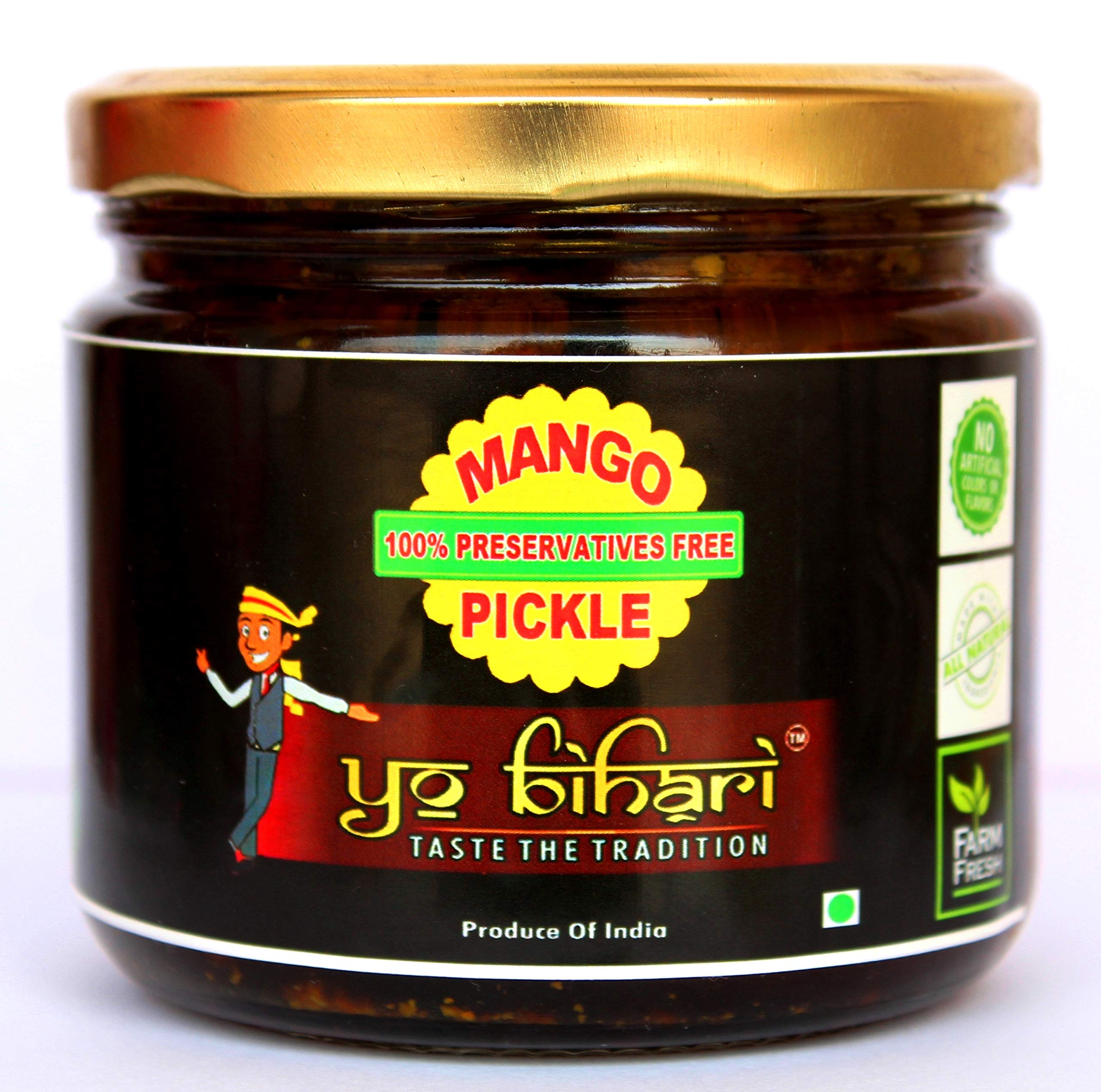 Yo Bihari Mango Pickle (750 Grams) aam ka achaar II Homemade II A+ Grade Mustard Oil Mango Pickles (B07HGWQ9RP) Amazon Price History, Amazon Price Tracker