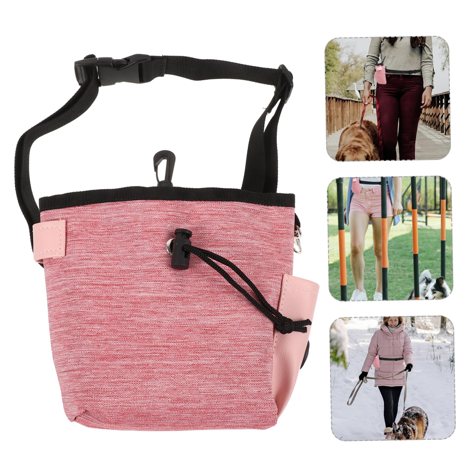 Toddmomy 5piezas Bolsa De Entrenamiento para Mochila De Cintura para Snacks y Accesorios para Paseos y Adiestramiento Diseño Práctico y Resistente
