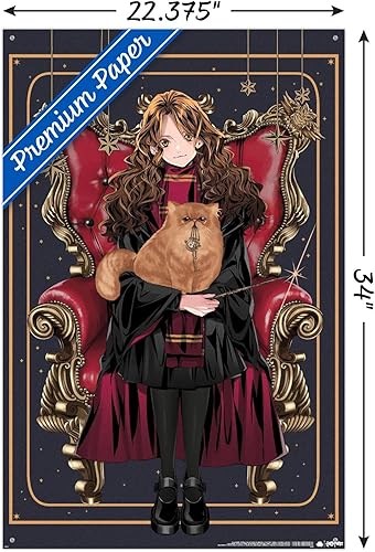 Miniatura 3 de Trends International The Wizarding World Harry Potter - Dynasty Hermione Wall Poster, 22.37" x 34.00", Premium Poster & Push Pin Bundle