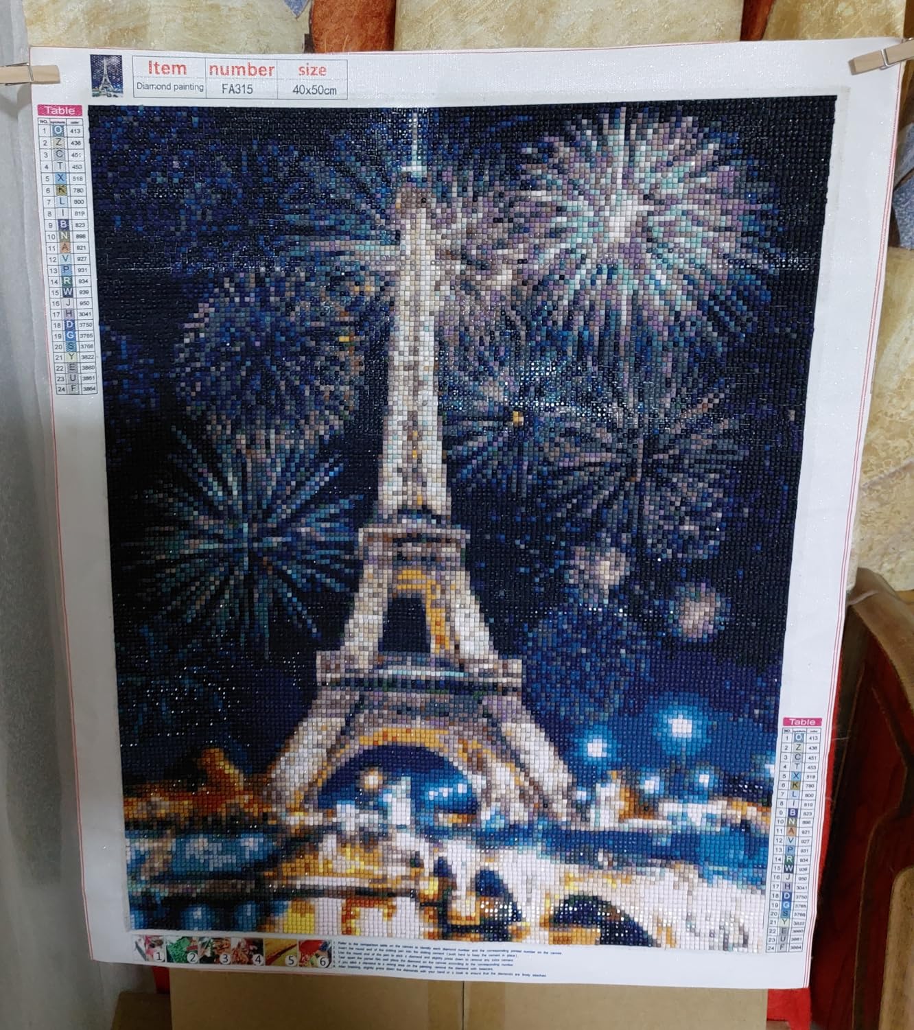 DCIDBEI 5D Diamant Painting Eckige Steine Bücher 40x50 cm Square