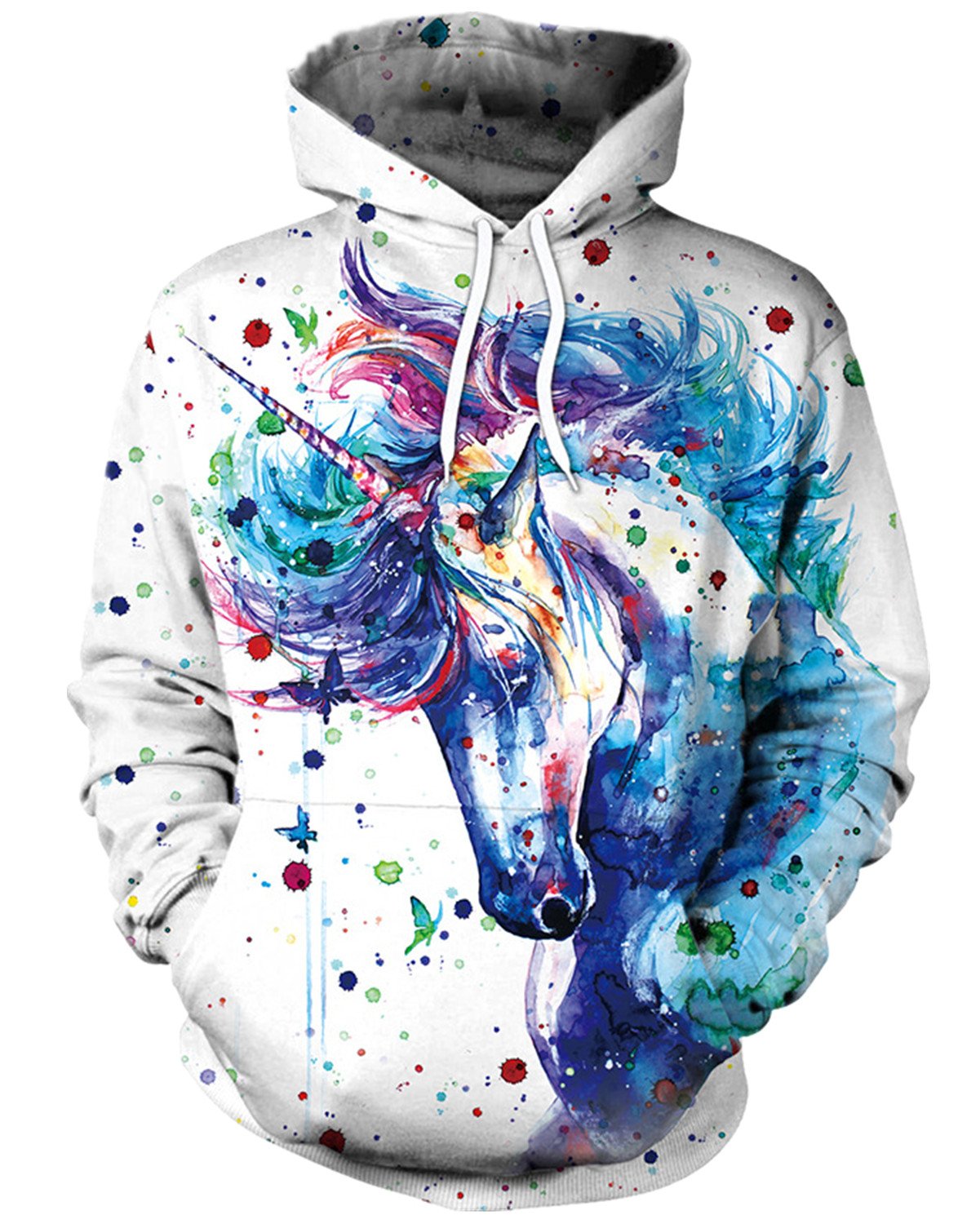 ENLACHIC Unisex 3D Novelty Hoodie Cool Graphic Print Galaxy Hoodies  Pullover Sweatshirt Pocket