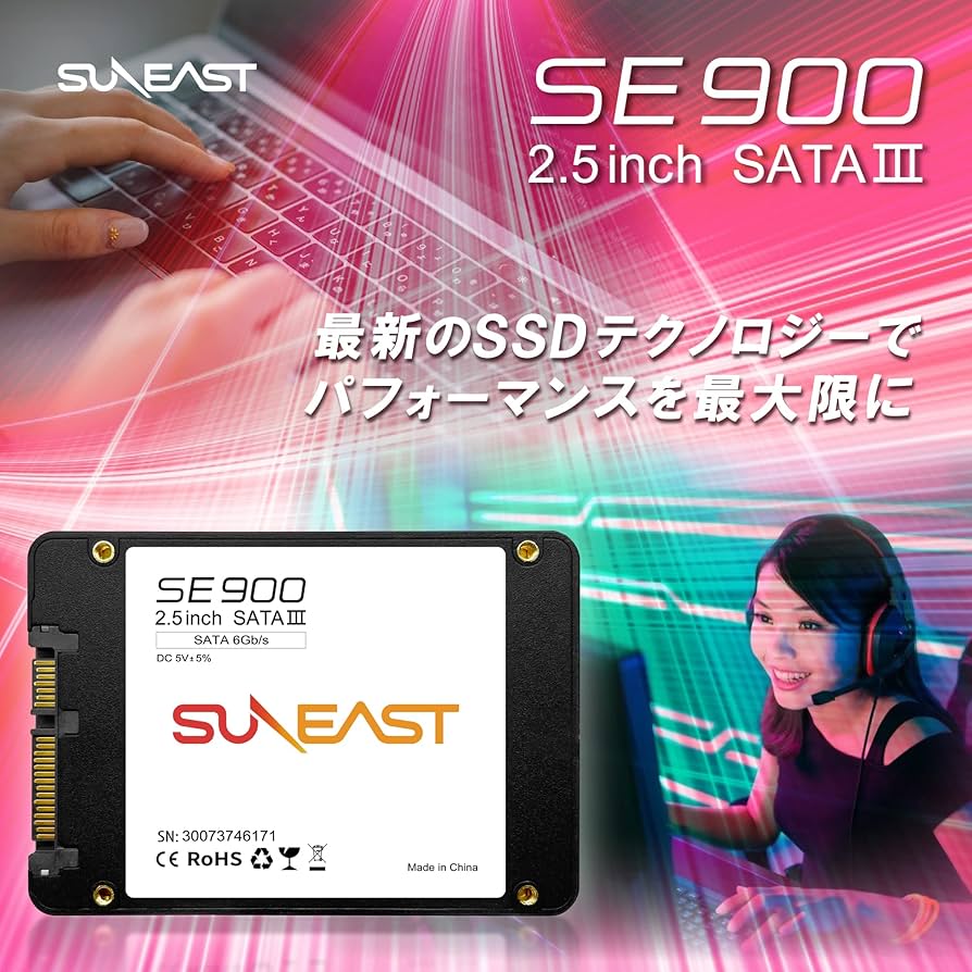Amazon | SUNEAST 内蔵SSD 512GB 2.5インチ 3D NAND採用 SATA3 6Gb/s 3