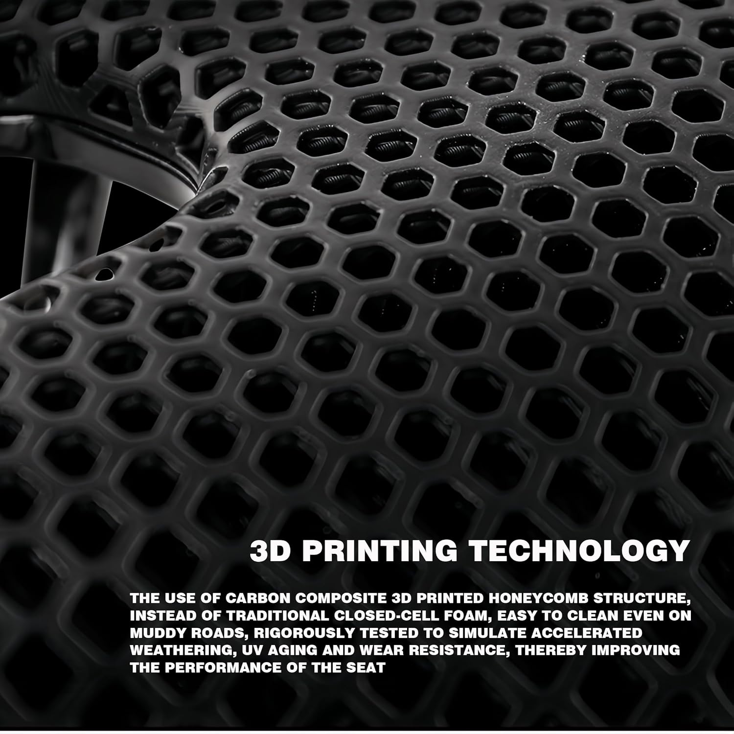 3D Printed Bike Saddle 150mm Light/Soft/Breathable/Waterproof Unisex Cushion Seat for City Bike, MTB, BMX, Gravel Bikes, Road Bike