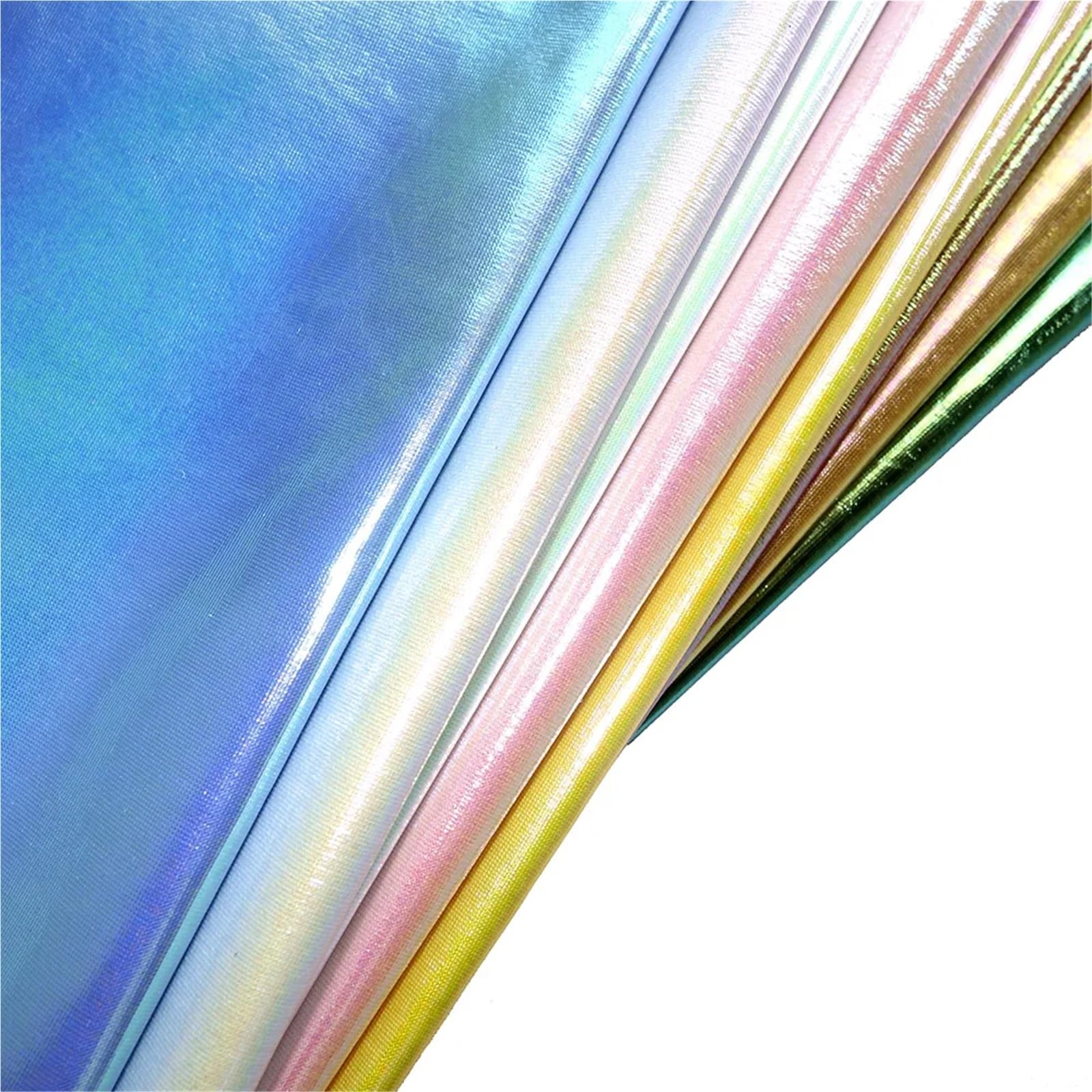 Tela elástica de elastano brillante dorado bronceado, tela láser colorida para bricolaje, escenario, cosplay, disfraces, por metros, tela para coser (7 amarillos, 3 x 150 cm)