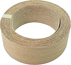 QuinnQuinn 40mm Wide x 5 Metres Real Oak Iron-On Edging – Pre-Glued Wood Veneer Tape for Easy DIY Application – Will Cover the Edge of a Standard MDF Panel