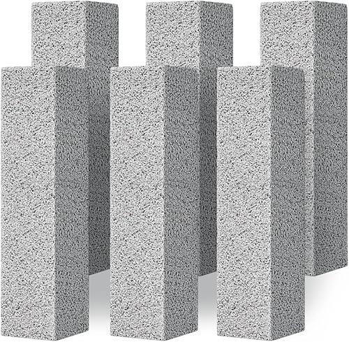 4TH Piedra pómez para limpieza de inodoro, piedra pómez con potente mancha de cal, anillo de agua dura, acumulación de calcio, hierro y óxido.