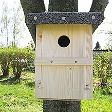 Manufaktur Martinshof Star Nesting Box 45 mm Natural Spruce Wood Planed Untreated Ready Assembled Hanging