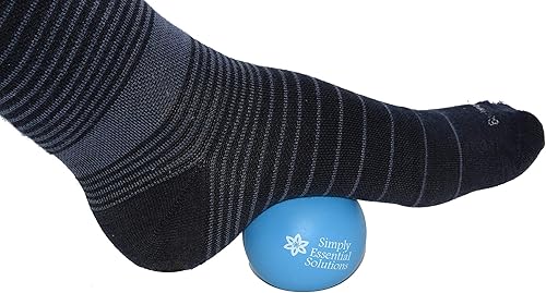 Miniatura 5 de Simply Essential Solutions Bolas de terapia de masaje de tejido profundo juego de dos con bolsa de malla para alivio del dolor de cuidado personal,