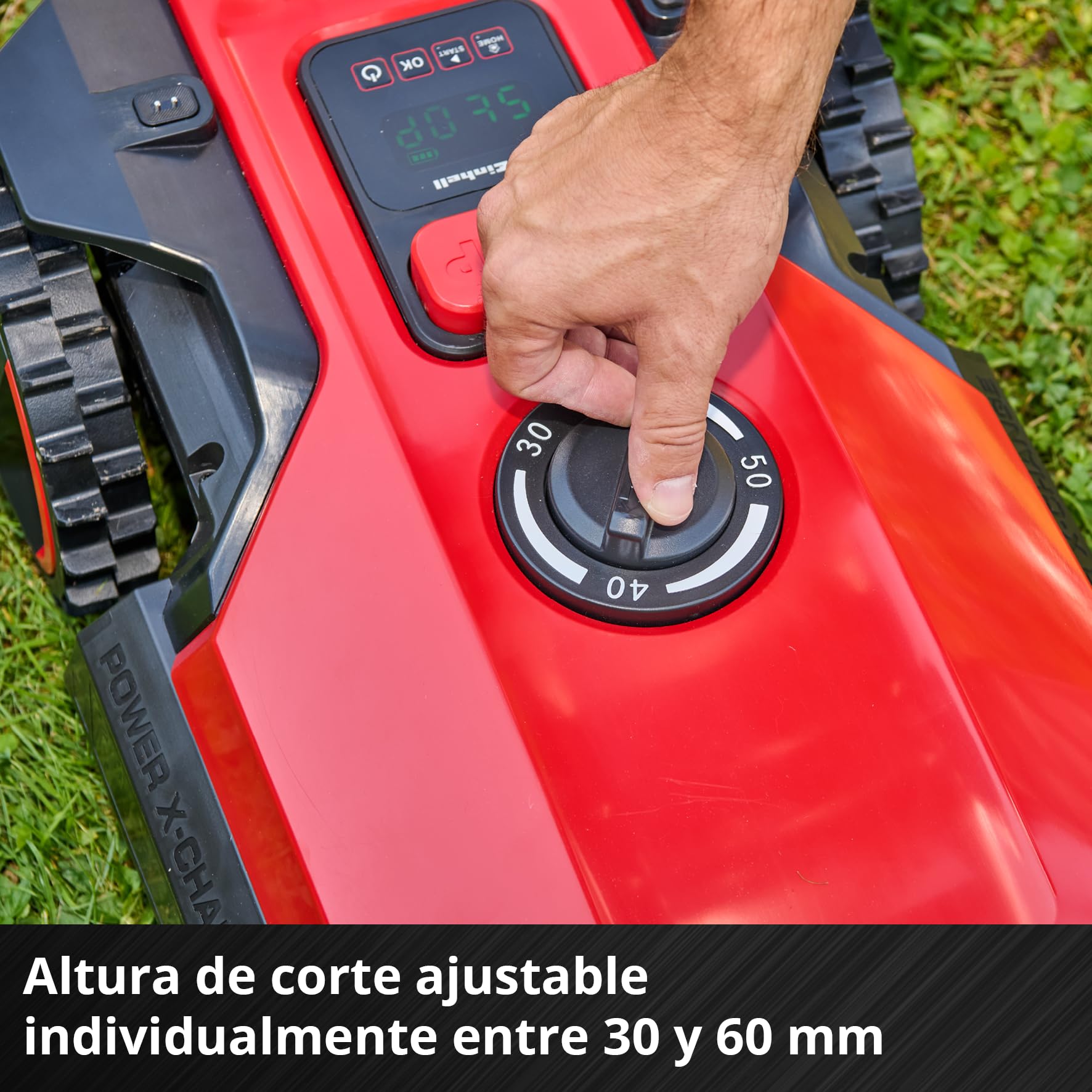 Einhell Robot cortacésped FREELEXO 500 Power X-Change (18 V, Control por aplicación, IPX5, actualizaciones por Aire vía WiFi, Incl. Equipo de instalación para 500 m² + batería de 2,5 Ah)