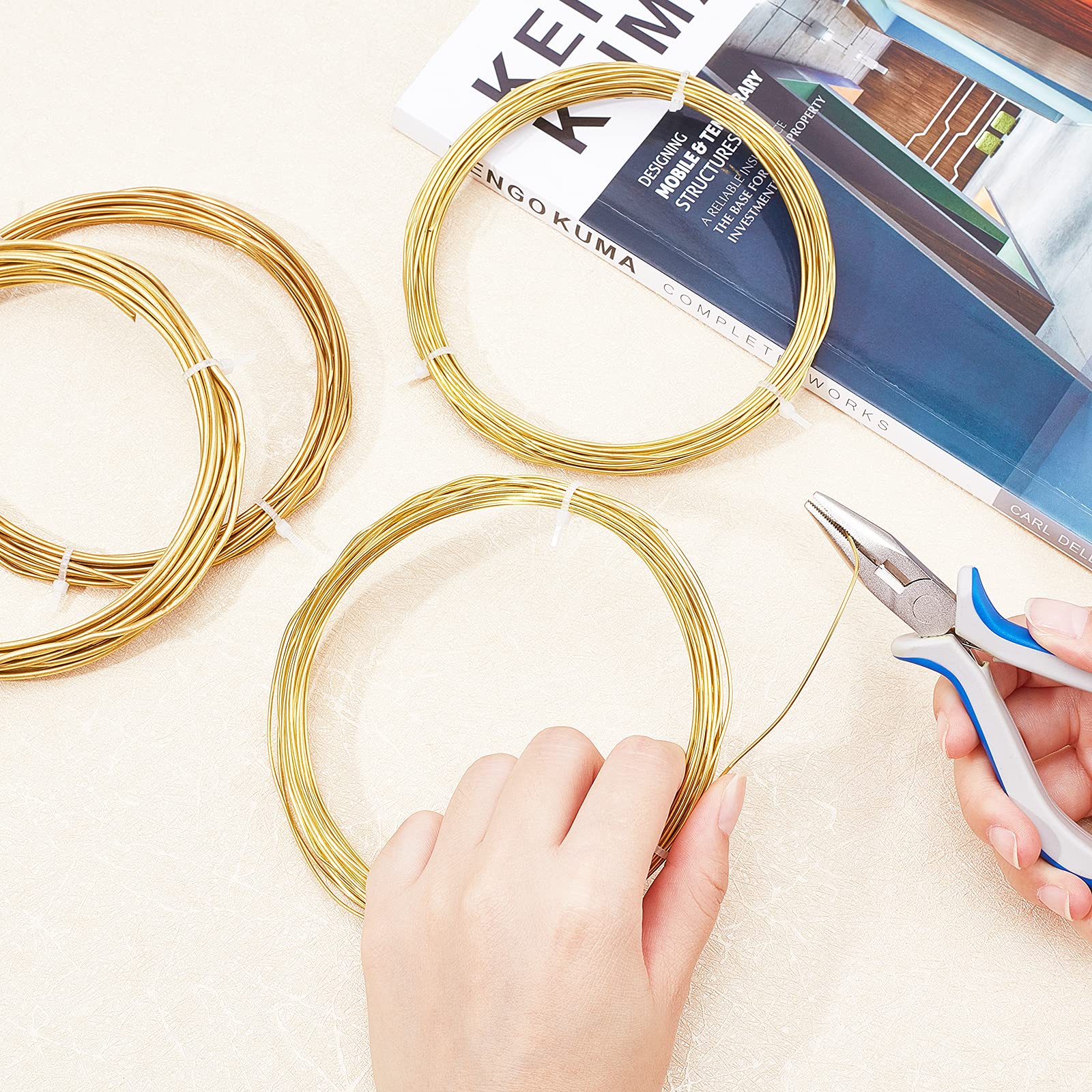 Filo Di Ottone Per Gioielli 1mm X 10m - Colore Oro - Foto 10