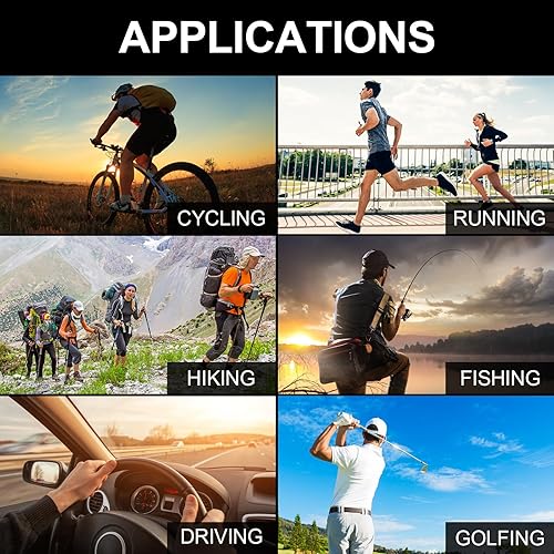 Miniatura 6 de ROIBEAO Gafas de ciclismo profesionales para hombres y mujeres, gafas de sol deportivas con protección UV para béisbol, ciclismo, correr, conducir,