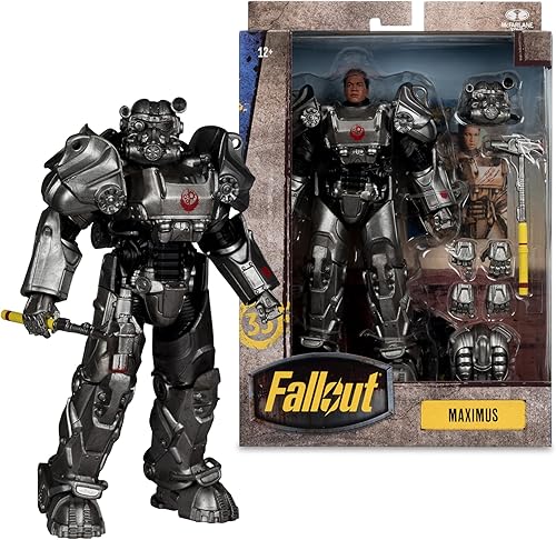 Miniatura 7 de McFarlane Toys - Figura de acción de lujo Fallout Maximus de 7 pulgadas