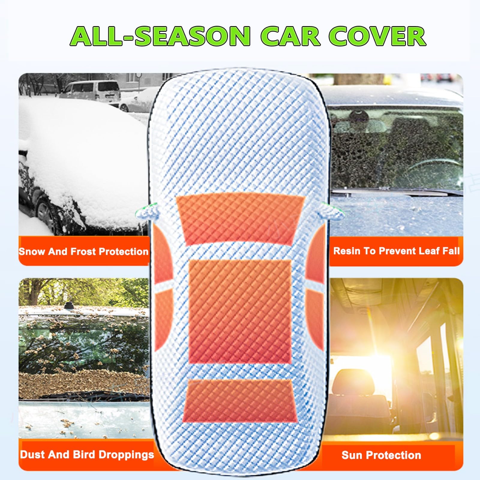 Bache Voiture Exterieur Anti Grele pour Toyot Aygo X Hybrid 2025-2026,Housse de Voiture Hivernale Imperméable Protège Votre Peinture Contre Grêle,UV et Poussière