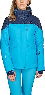 All Seasons Giacca Basic Multifunzione da Donna 3 in 1 per esterno, sci/snowboard, tempo libero, con molte tasche e dettagli utili, impermeabile Donna