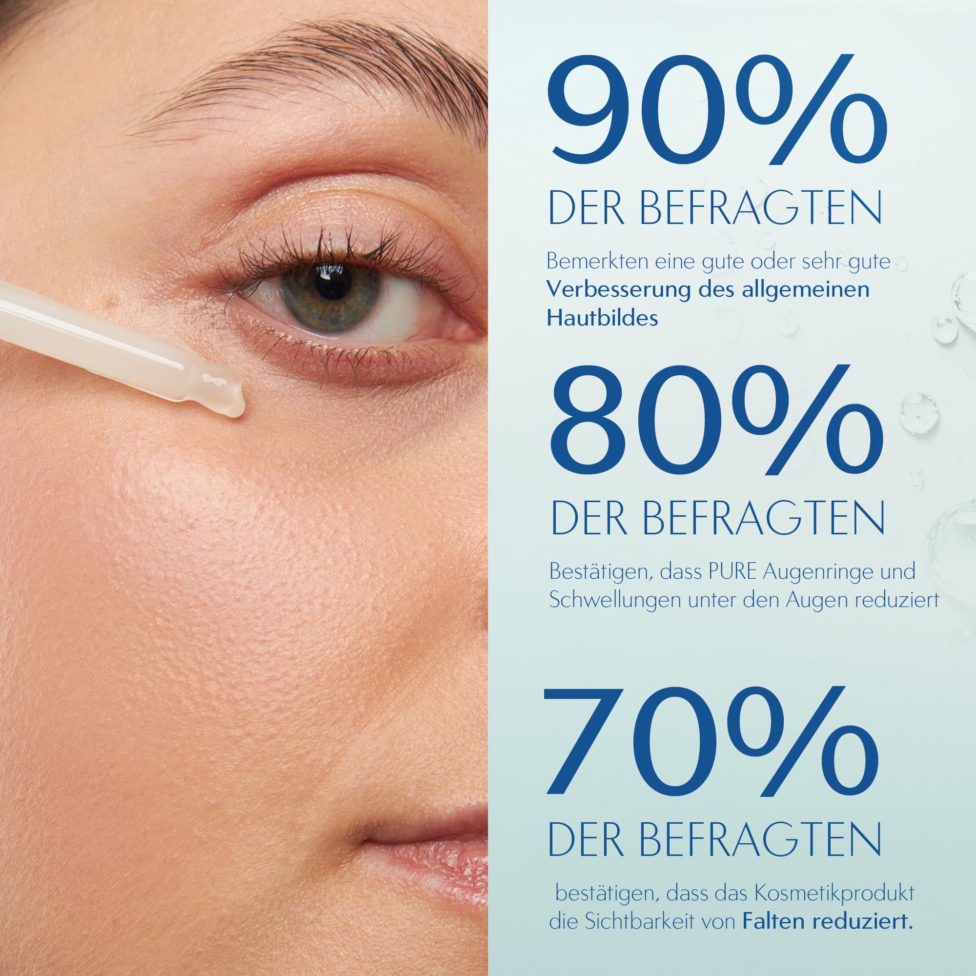 ORPHICA Augenserum Pure Advanced 15 ml - Eye Renewal Serum, Sofort straffend, Konzentriertes mit Schneckenschleim gegen Augenringe, Falten und Schwellungen - Gesicht, Augencreme, Eye cream