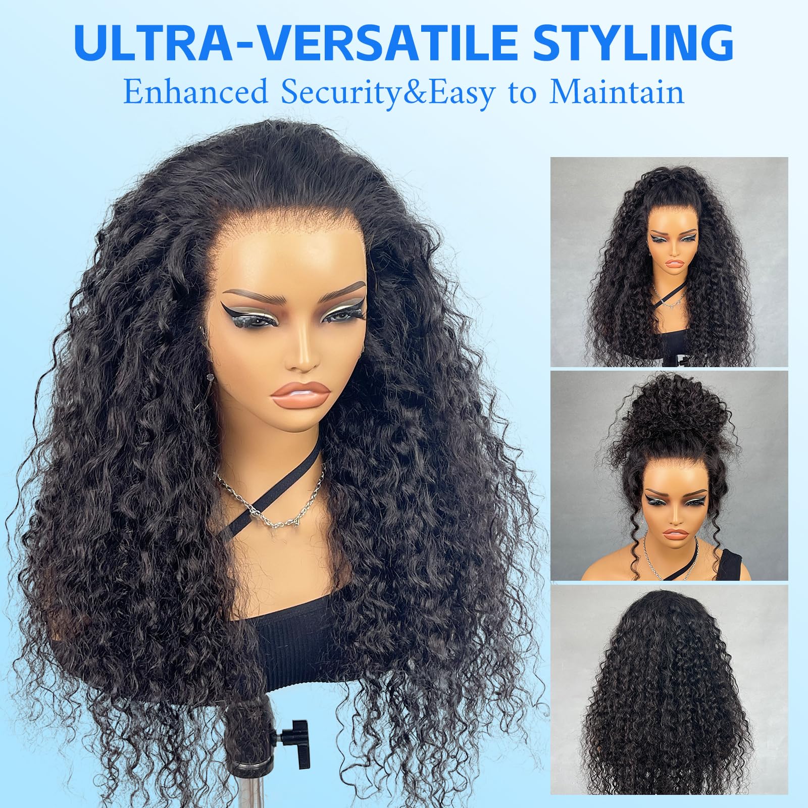 Amazon.com : Water Wave 360 Lace Front Wigs Human Hair 