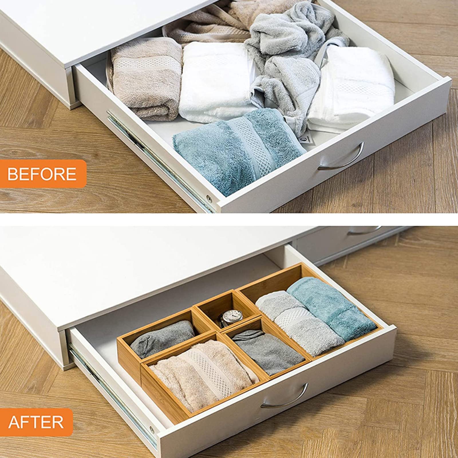 Bandeja organizadora de cajones para cubiertos, divisor de cubiertos, soporte para utensilios, bandeja de almacenamiento de cubiertos para cajón de cocina, encimera, maquillaje, organizador de baño