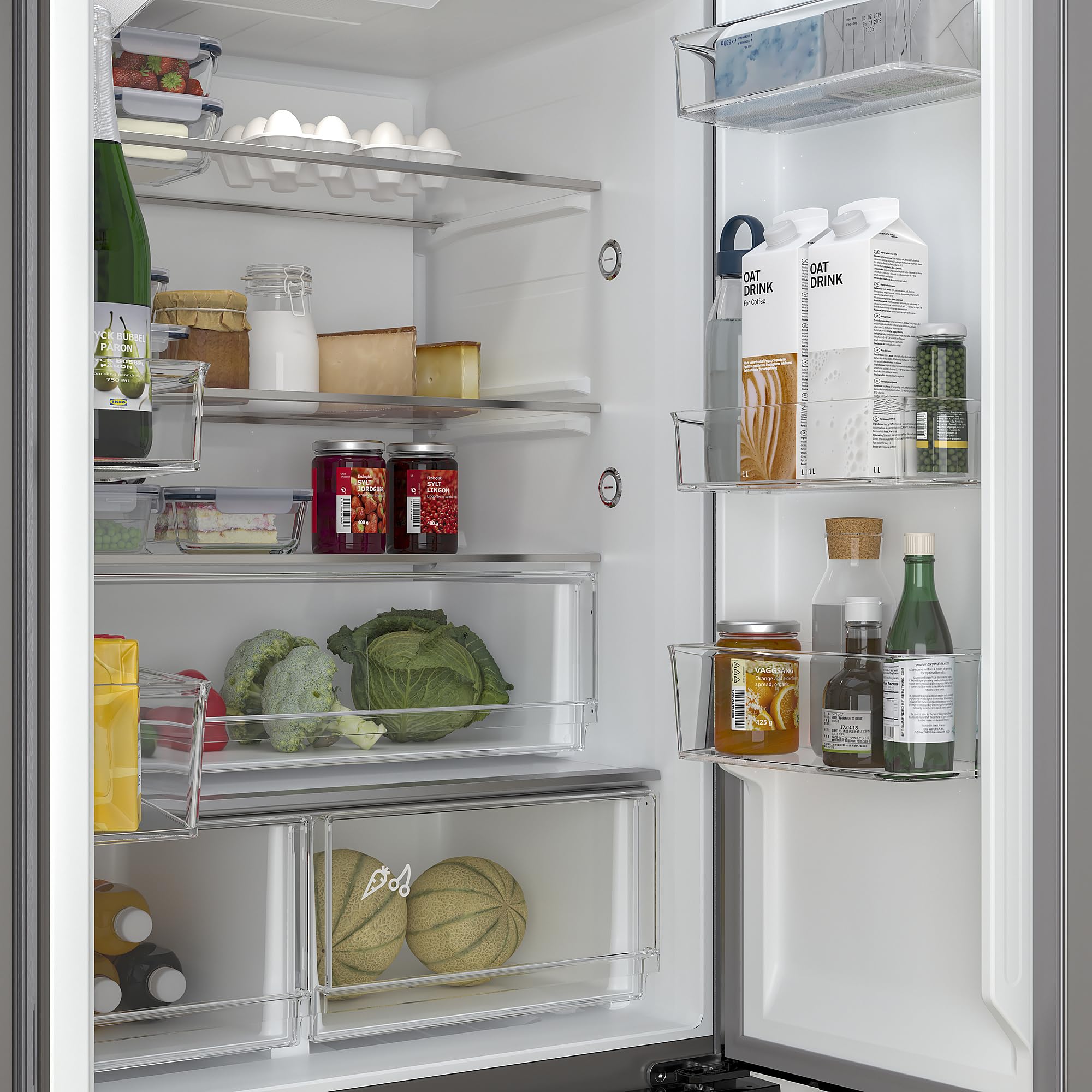 Protuning RibbenÅS French Door Fridge/Freezer, 700 Freestanding/Stainless Steel, 347/169 L on Fridge.com - View 4