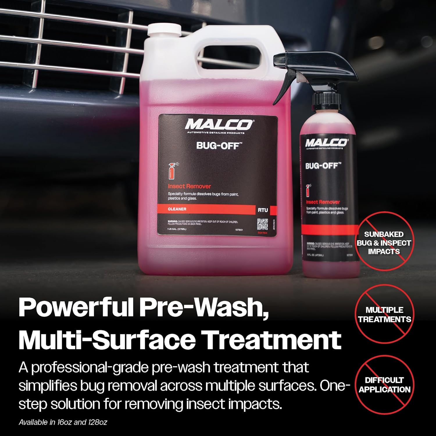 Malco Bug Off - Easy Removal from Auto Paint, Glass, Metal and Plastic Surfaces / 1 Gallon (107801) - Image 6