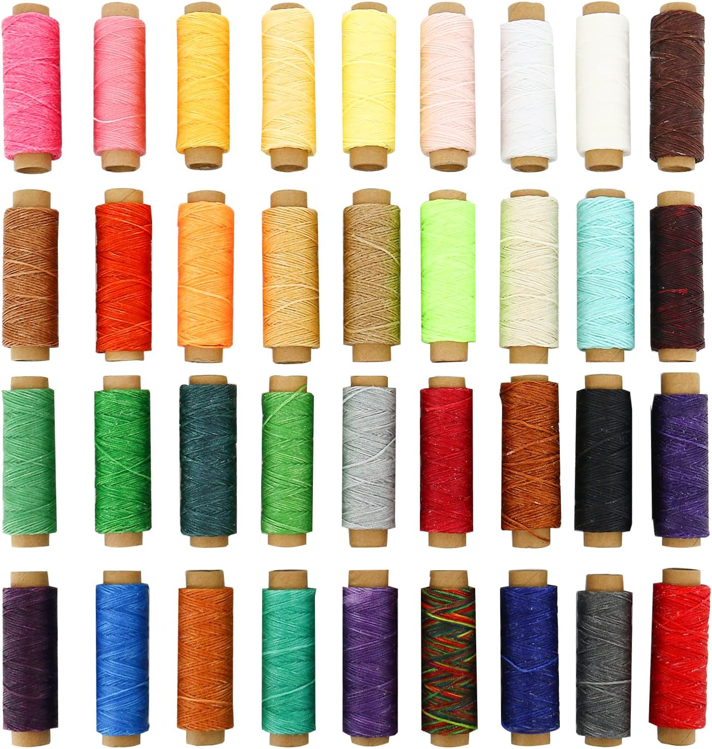WerkWeit Waxed Thread 36 Colors Waxed Linen Thread Hand