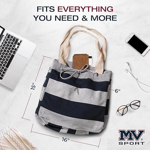 Miniatura 3 de MV Sport Pro-Weave Bolsa de viaje grande de forro polar para uso diario con cordones de tracción, talla única