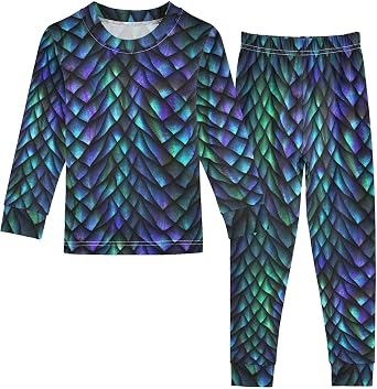 Ollabaky Pajama Set 2 Piece Pjs Set Cotton Sleepwear Long Sleeve Top with Bottom