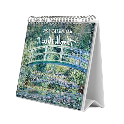 Grupo Erik Desk Calendar 2025 - Claude Monet | 8 x 7 inches - 20 x 17 cm | 12 Month Desk Planner, Desktop Calendar 2025 | Monet Calendar 2025, Monet Gifts