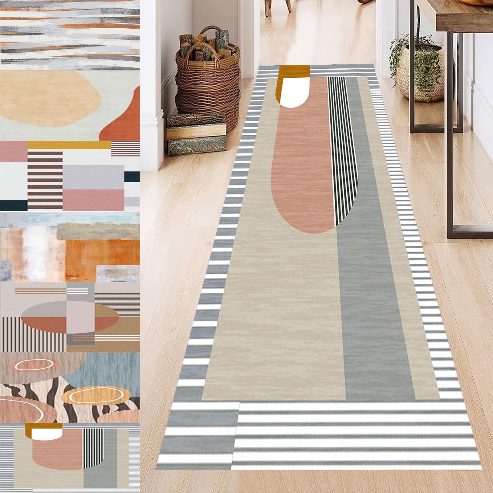 Alfombrilla cocina antideslizante y lavable de 50x130 cm que repele manchas en zonas de paso