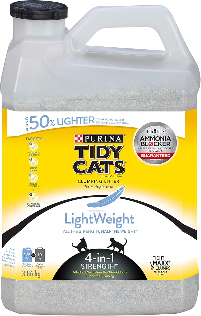 Tidy Cats 4in1 Strength Lightweight Cat Litter for Multiple Cats 3.