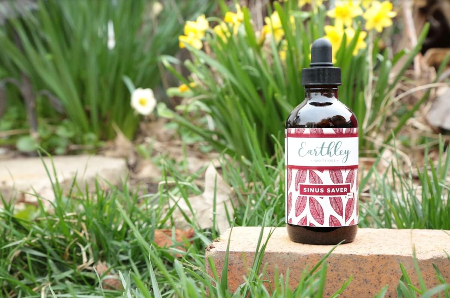 Earthley Wellness Sinus Saver, Natural Remedy, Free of Allergens, Parabens, and Preservatives, Helps Boost Vitamin C (2 oz.)