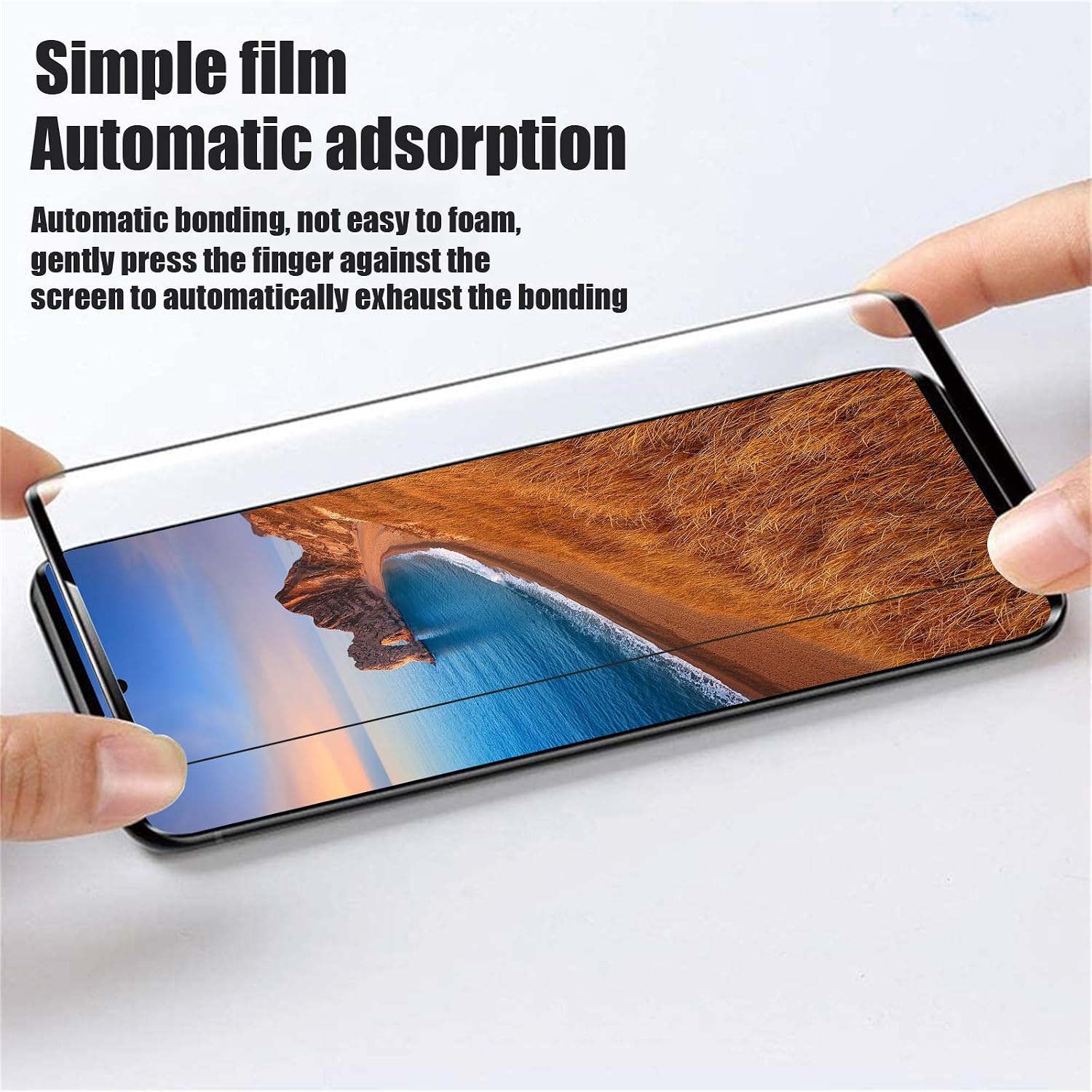 Galaxy S20 Tempered Glass Screen Protector, HD Clear Tempered Glass, Ultrasonic Fingerprint Support, 3D Curved, Scratch Resistant, Bubble-Free for Galaxy S20 5G Glass Screen Protector