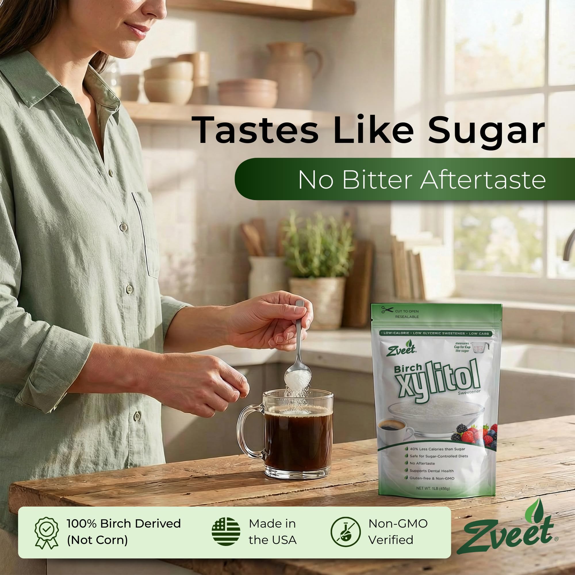 Amazon.com: Zveet Birch Xylitol Sweetener | Keto Friendly, Non GMO