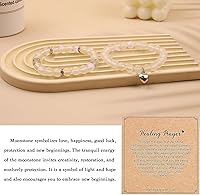 Vista 128 de 2Pcs Healing Crystal Bracelets for Women Handmade Beaded Bracelet Healing Prayers Crystal 8mm Natural Stone Beads Bracelet Stress Relief Get Well