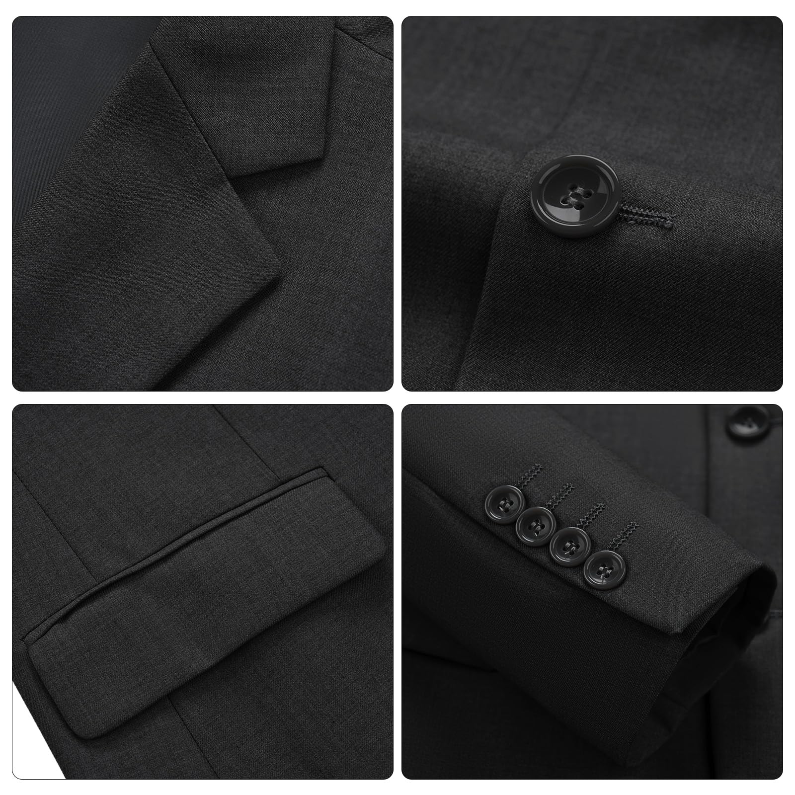 Anzug Herren 2 Teilig Slim Fit Anzüge Business Herrenanzug Hochzeit 2-Teilig Sakko Hose Formal Dinner Suit