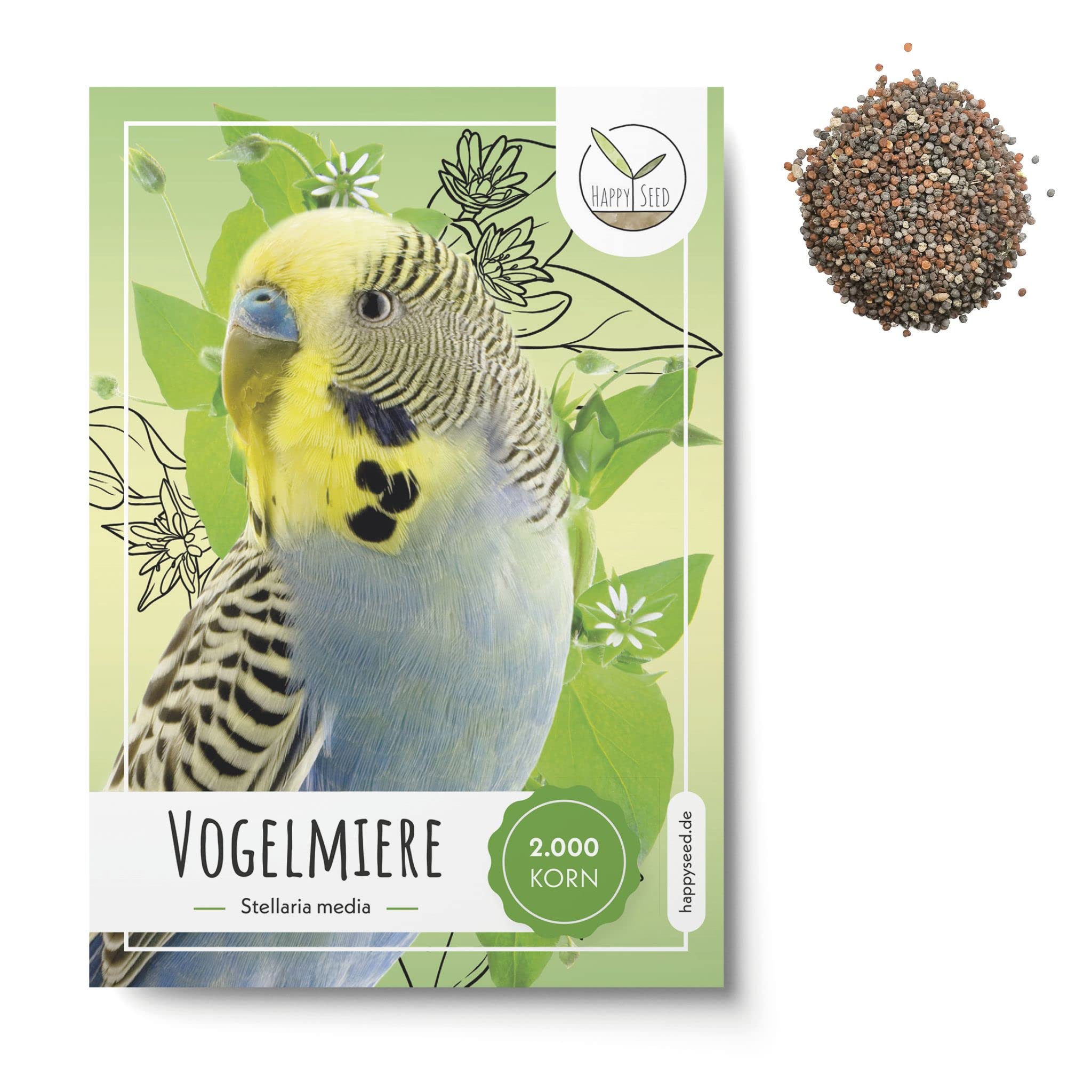 Vogelmiere Samen, 200 Stück – Für Salat & Als Vogelfutter, Mit Anzuchtanleitung