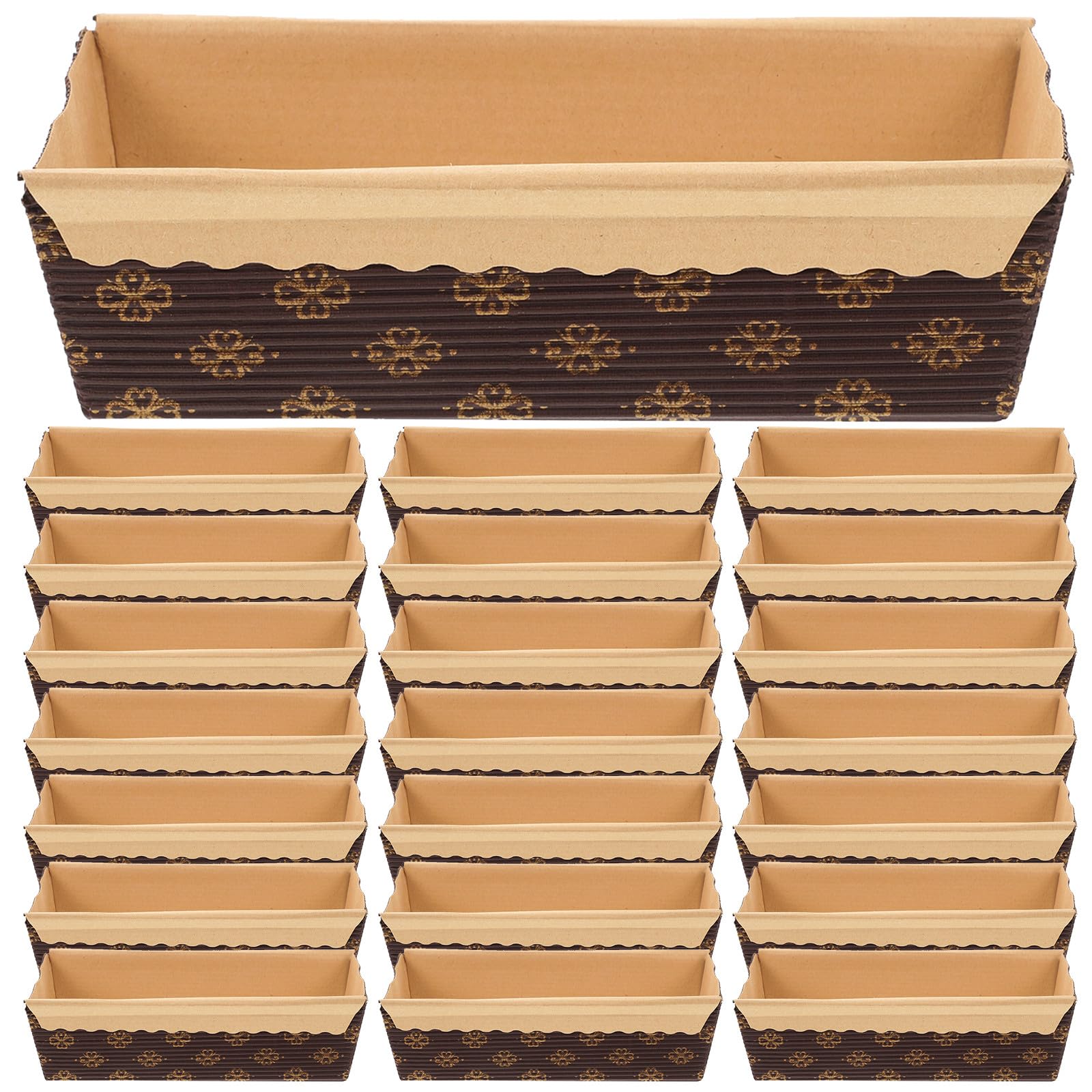 INOOMP 75 stampi da pane monouso, teglie da forno ondulate,