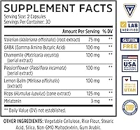 Vista 2 de Zhou Driftoff - Nature Inspired Sleep Aid, Valerian Root & Melatonin for Sleep for Men & Women, Calm Sleeping Supplement for Adults with Gaba &