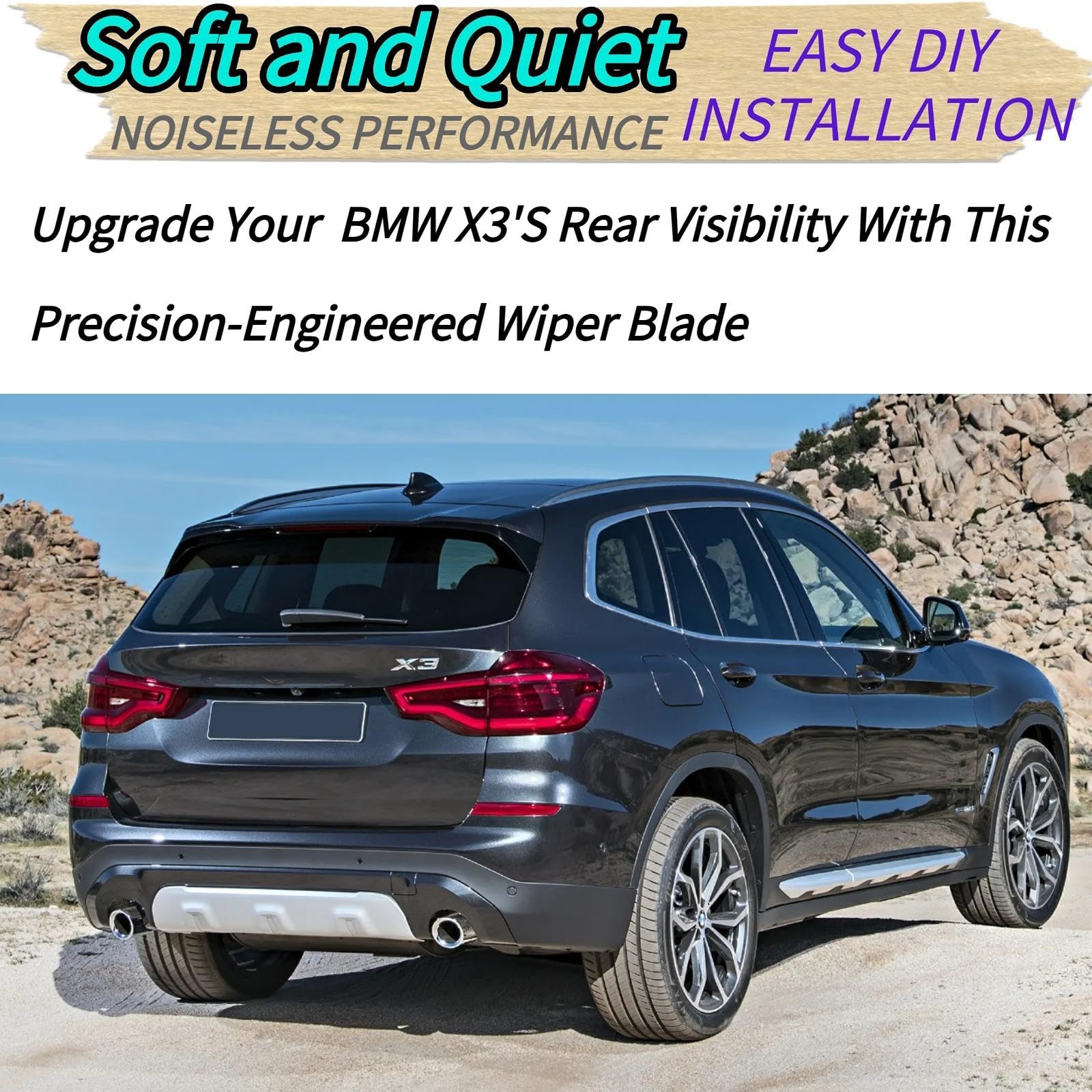 Rear Wiper Blade for BMW X3 G01 M M40i sDrive30i xDrive30e