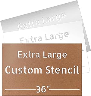 Large Custom Stencils | Enter Your Own Text | Mylar & Stainless Options ...