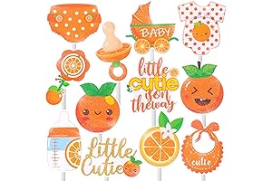 36-Piece Little Cutie Cupcake Toppers for Enchanting Citrus-Themed Celebrations