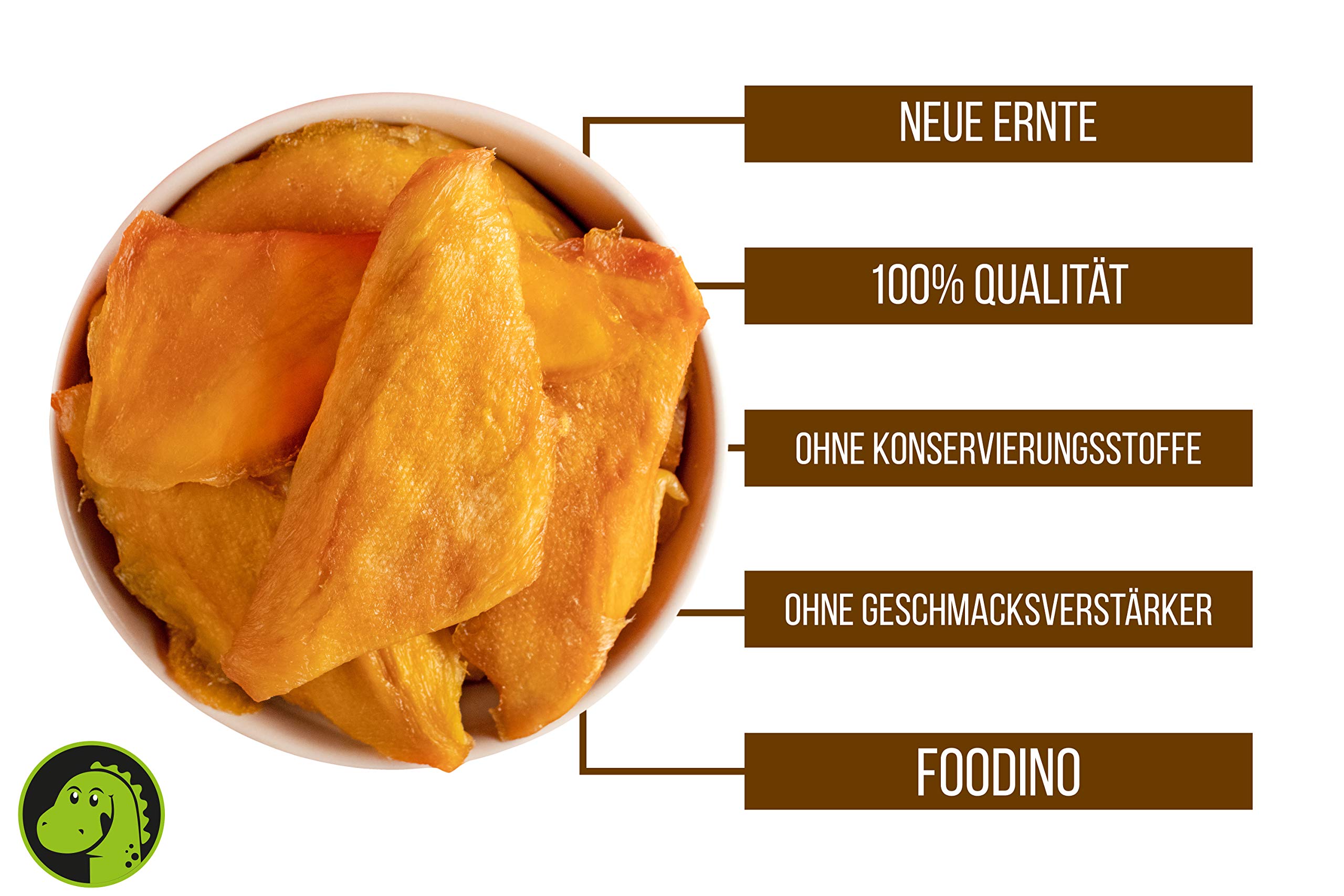 FOODINO 2,5kg Mango getrocknet naturbelassen ungeschwefelt