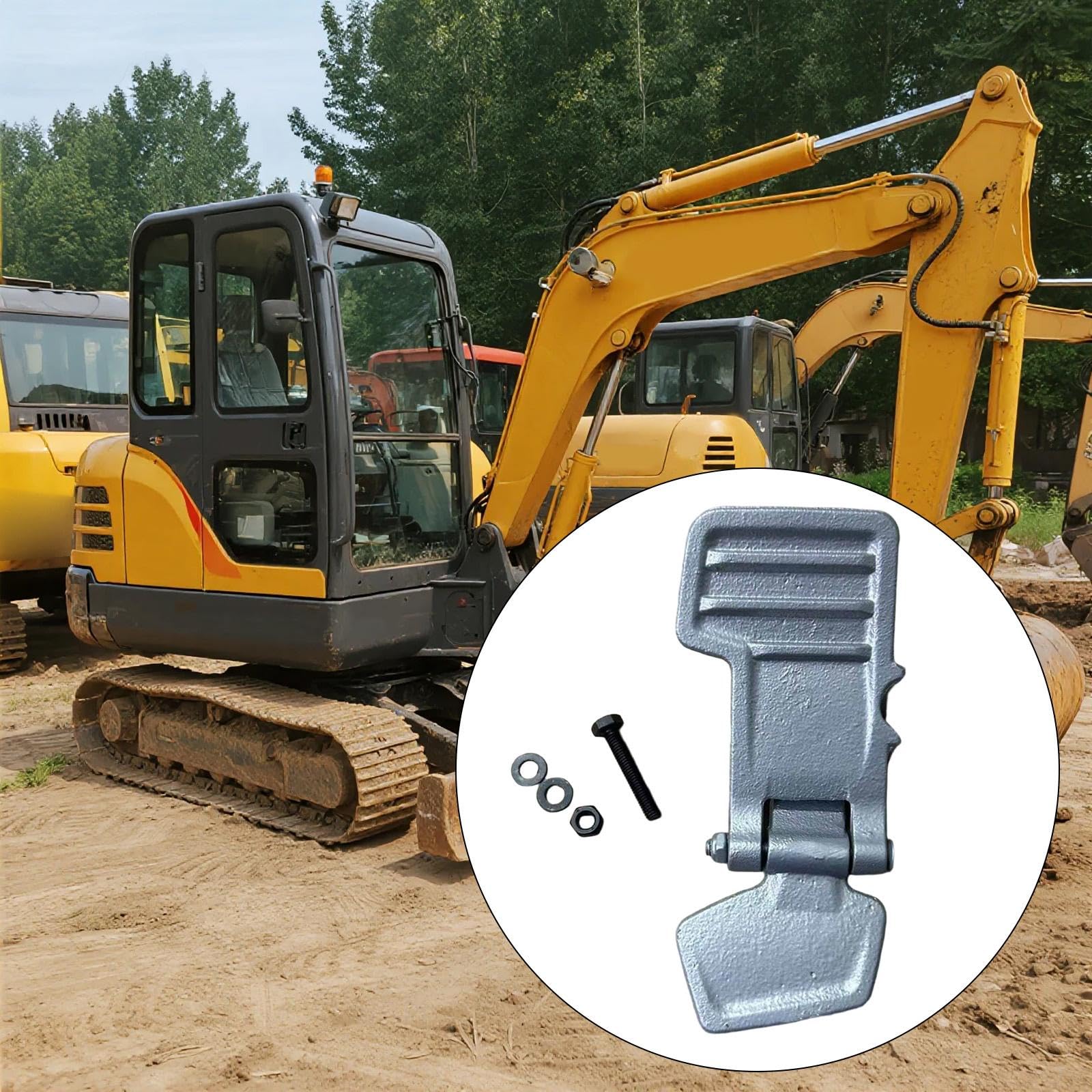 Amagogo Pedale per miniescavatore, Ricambio per Riparazione Esterna, Pedale per Scavare e Camminare, Accessori per miniescavatori per 17 Proprietari di casa, Supporto Sinistro