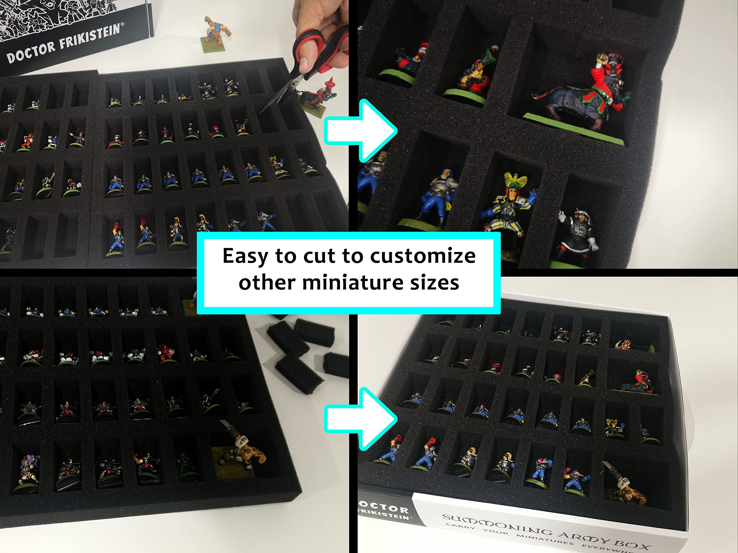 Summoning Army Box | Conserva, protegge e trasporta miniature di giochi o collezione