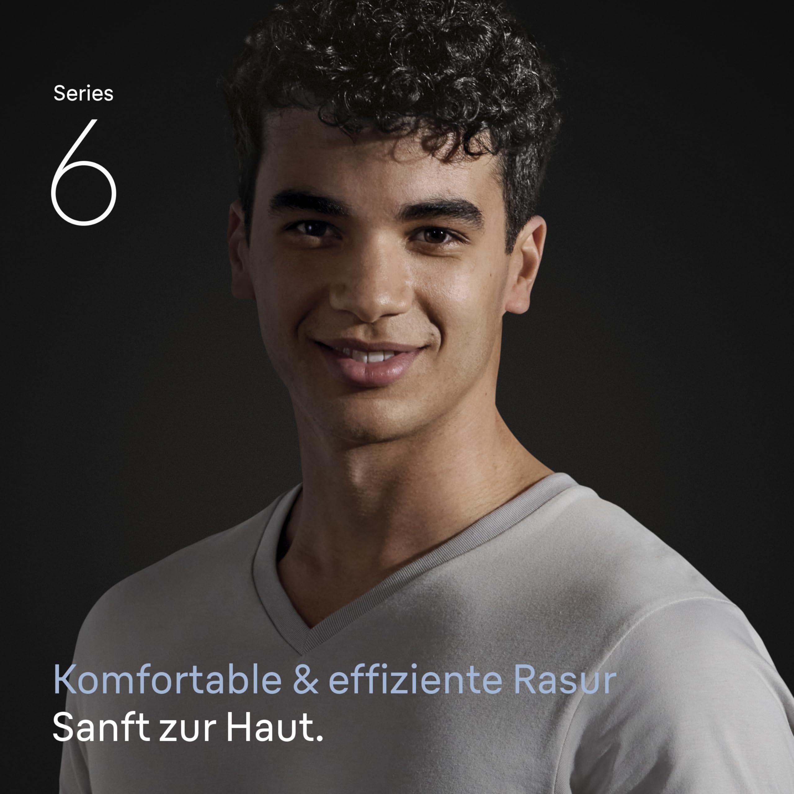 Braun Rasierer Herren Elektrisch Series 6, 62-G1200si, Grau | Kabelloser Elektrorasierer, Barttrimmer, 60 Min. Akku, Wasserdicht, Made in Germany, Inkl. 1 Präzisionstrimmer-Aufsatz