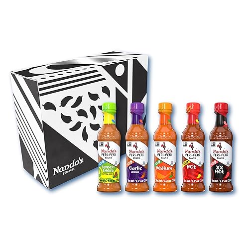 Nandos PERi-PERi - Juego de regalo de salsa picante Salsas picantes, condimentos o adobo para carne o verduras Regalos de comida para parejas,